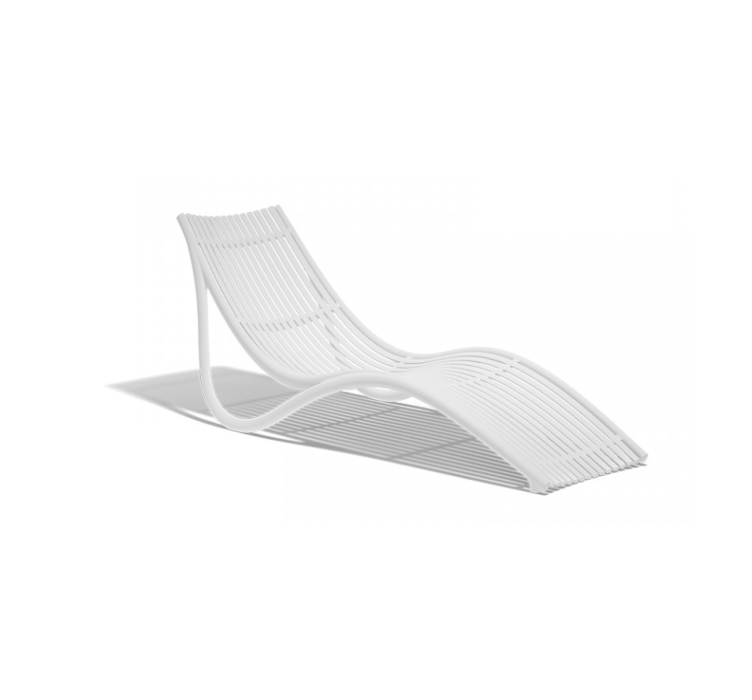 Шезлонг Ibiza Sun Lounger White1